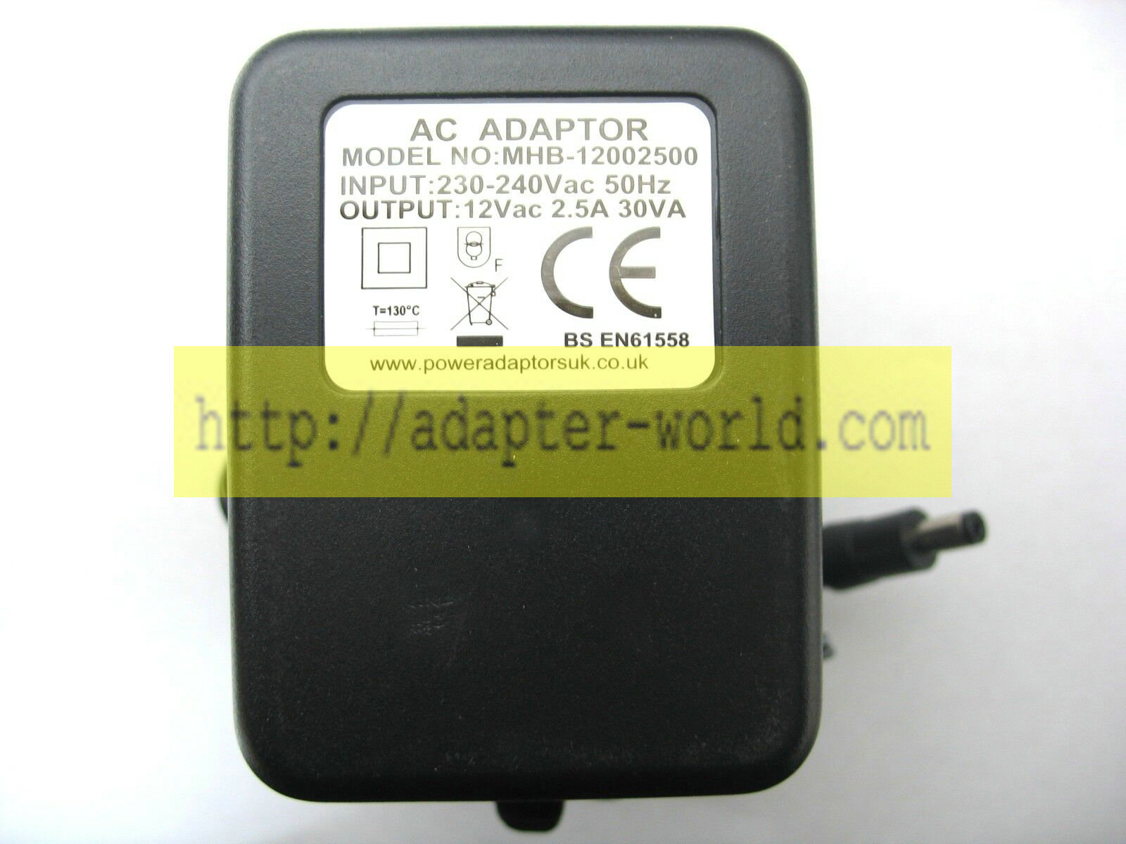 *Brand NEW* Power Supply 2.5 AMP/2500MA 12 VOLT 30VA AC/AC MAINS POWER ADAPTOR/SUPPLY/CHARGER/TRANSFORMER